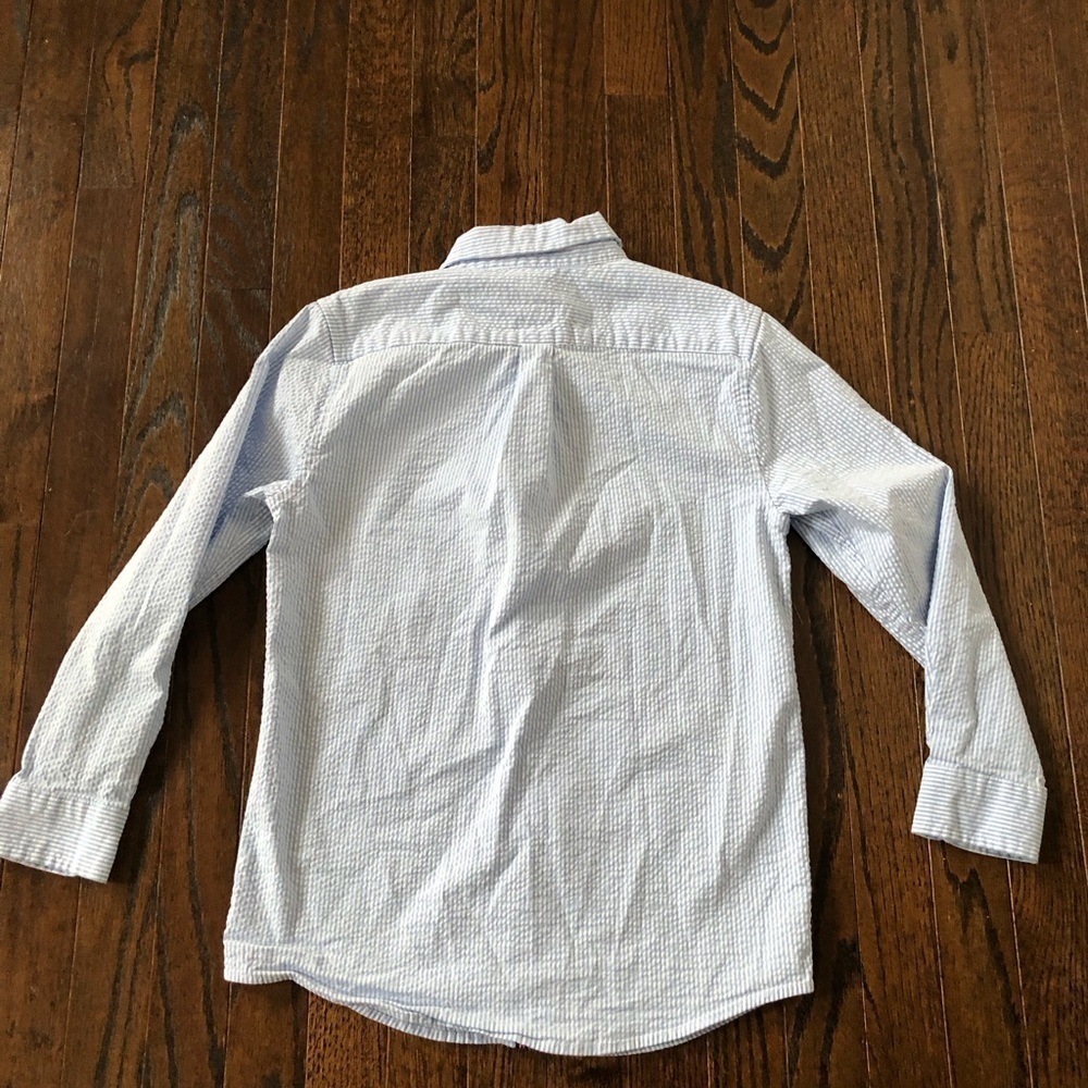 Vineyard Vines Boys S (8-10) Pastel Blue/White Striped Button-Down - EUC! - Picture 9 of 10